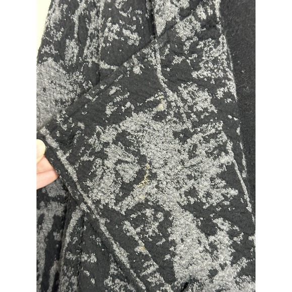 RONEN CHEN Gray Black Textured Asymmetrical Button Knit Jacket Sz 2 Medium - Picture 6 of 9